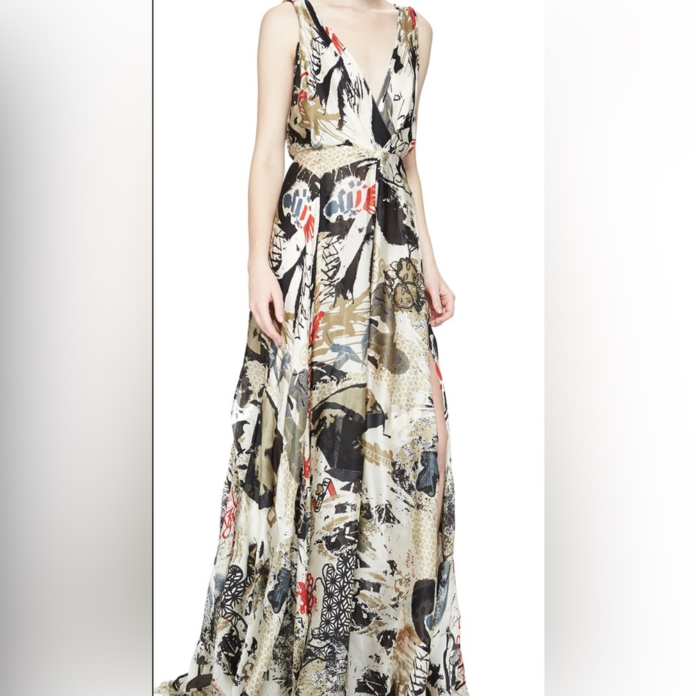 Donna Karan silk dress, runway collection